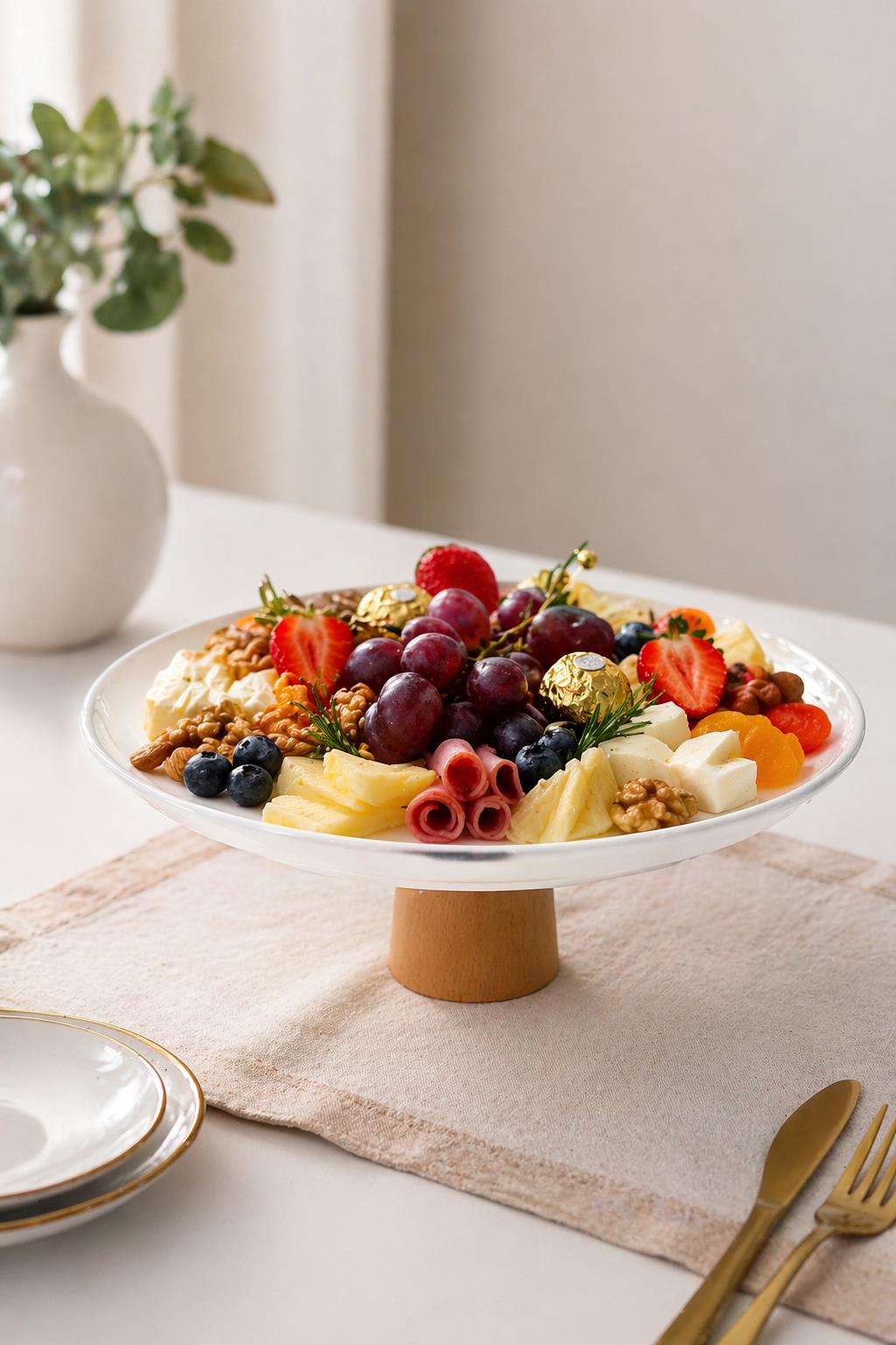 Pasta Standı Kek Sunum Tabağı 28 cm - Görsel 2